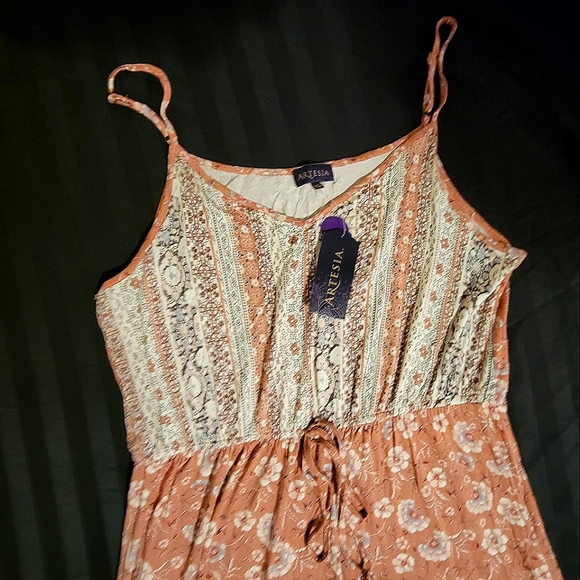 *NWT* Artesia Pink Floral Maxi Dress - Picture 2 of 3